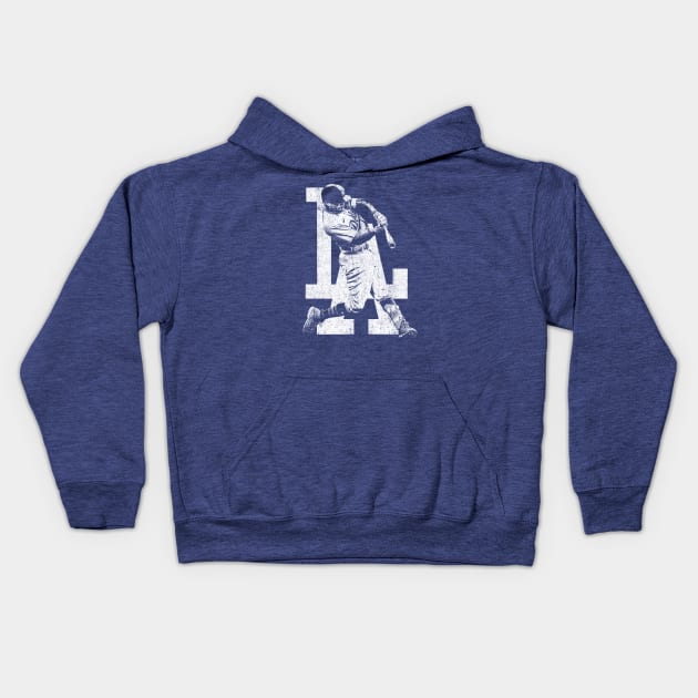 Mookie Betts Kids Hoodie by huckblade